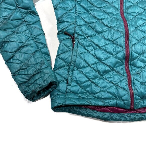 The North Face Thermoball Jacket Hoodie Womens Small Puffer Quilted Zip C774 - Picture 3 of 16